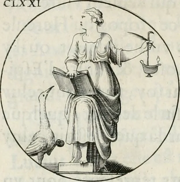 An illustration from Iconologie, ov, explication novvelle : de plvsievrs images, emblemes, et avtres figvres hyerogliphiques des vertus, des vices, des arts, des sciences, des causes naturelles, des humeurs differentes, & des passions humaines : oevvre necessaire a tovte sorte d'esprits, et particvlierement a cevx qvi aspirent ..., 1636, leaf 281