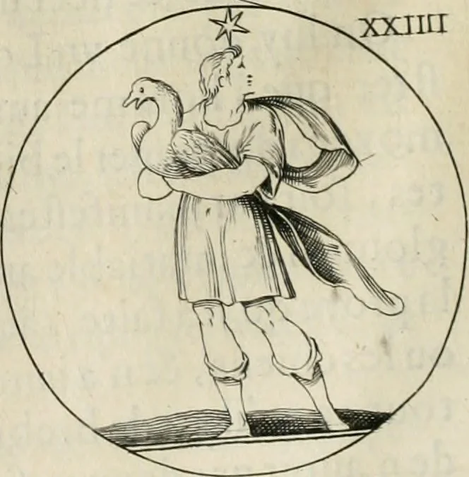 An illustration from Iconologie, ov, explication novvelle : de plvsievrs images, emblemes, et avtres figvres hyerogliphiques des vertus, des vices, des arts, des sciences, des causes naturelles, des humeurs differentes, & des passions humaines : oevvre necessaire a tovte sorte d'esprits, et particvlierement a cevx qvi aspirent ..., 1636, leaf 65