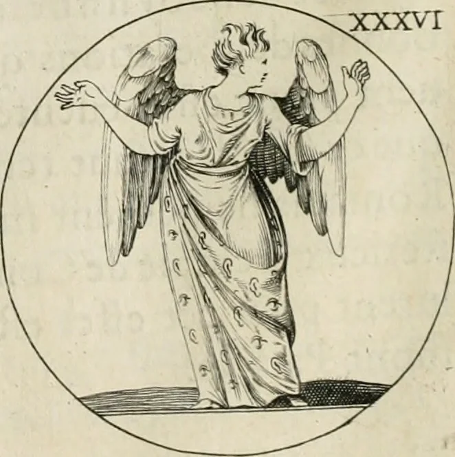 An illustration from Iconologie, ov, explication novvelle : de plvsievrs images, emblemes, et avtres figvres hyerogliphiques des vertus, des vices, des arts, des sciences, des causes naturelles, des humeurs differentes, & des passions humaines : oevvre necessaire a tovte sorte d'esprits, et particvlierement a cevx qvi aspirent ..., 1636, leaf 83