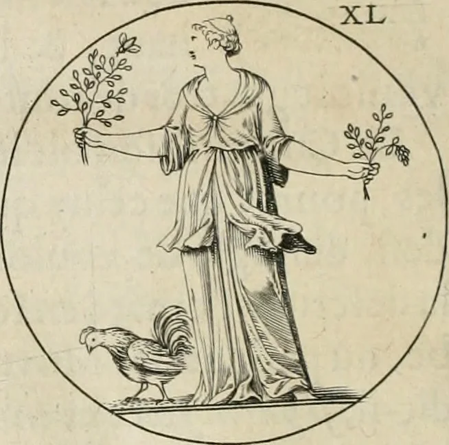 An illustration from Iconologie, ov, explication novvelle : de plvsievrs images, emblemes, et avtres figvres hyerogliphiques des vertus, des vices, des arts, des sciences, des causes naturelles, des humeurs differentes, & des passions humaines : oevvre necessaire a tovte sorte d'esprits, et particvlierement a cevx qvi aspirent ..., 1636, leaf 89