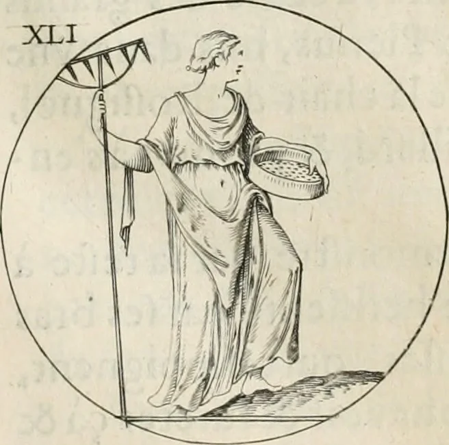 An illustration from Iconologie, ov, explication novvelle : de plvsievrs images, emblemes, et avtres figvres hyerogliphiques des vertus, des vices, des arts, des sciences, des causes naturelles, des humeurs differentes, & des passions humaines : oevvre necessaire a tovte sorte d'esprits, et particvlierement a cevx qvi aspirent ..., 1636, leaf 89