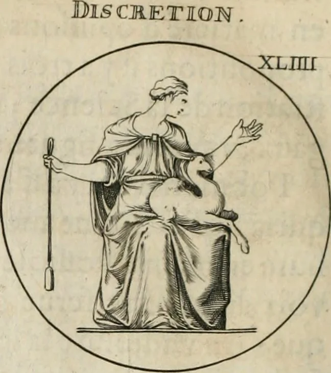 An illustration from Iconologie, ov, explication novvelle : de plvsievrs images, emblemes, et avtres figvres hyerogliphiques des vertus, des vices, des arts, des sciences, des causes naturelles, des humeurs differentes, & des passions humaines : oevvre necessaire a tovte sorte d'esprits, et particvlierement a cevx qvi aspirent ..., 1636, leaf 97