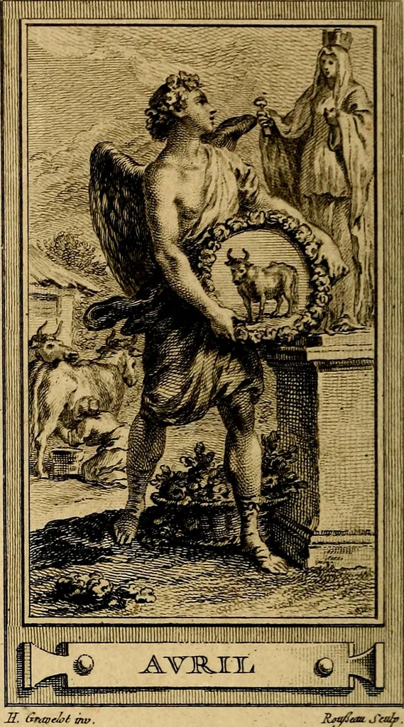 An illustration from Iconologie par figures; ou, Traité complet des allégories, emblêmes, etc. Ouvrage utile aux artistes, aux amateurs, et peuvent servir à l'éducation des jeunes personnes, 1791, leaf 111