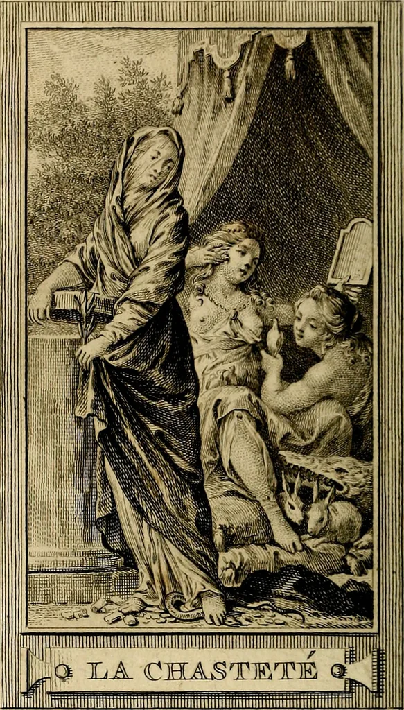An illustration from Iconologie par figures; ou, Traité complet des allégories, emblêmes, etc. Ouvrage utile aux artistes, aux amateurs, et peuvent servir à l'éducation des jeunes personnes, 1791, leaf 137