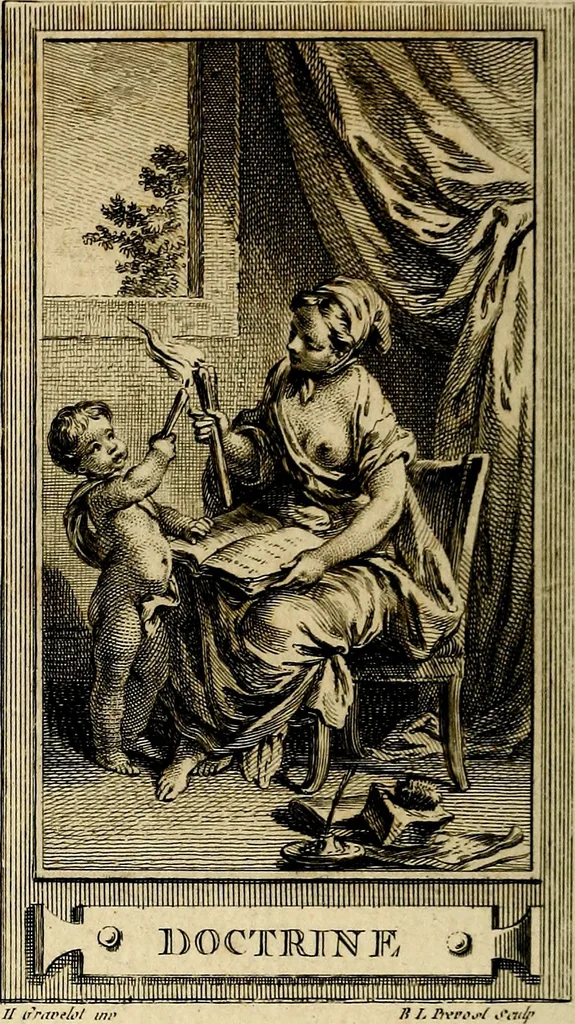 An illustration from Iconologie par figures; ou, Traité complet des allégories, emblêmes, etc. Ouvrage utile aux artistes, aux amateurs, et peuvent servir à l'éducation des jeunes personnes, 1791, leaf 201