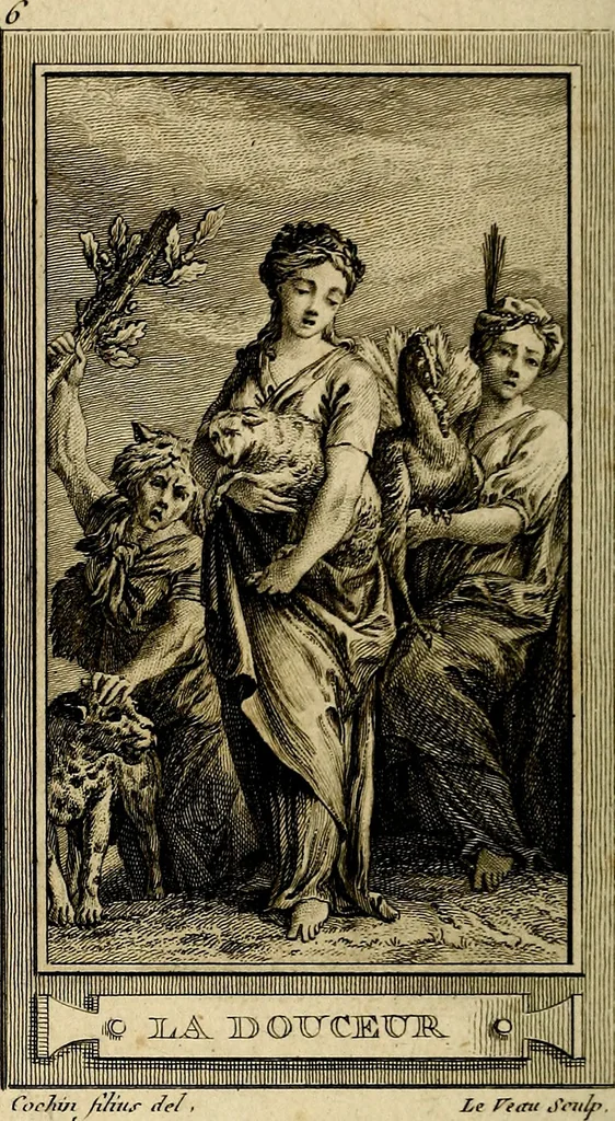 An illustration from Iconologie par figures; ou, Traité complet des allégories, emblêmes, etc. Ouvrage utile aux artistes, aux amateurs, et peuvent servir à l'éducation des jeunes personnes, 1791, leaf 205