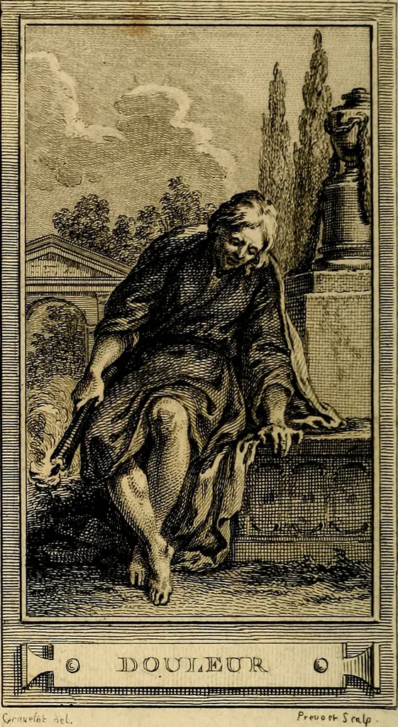 An illustration from Iconologie par figures; ou, Traité complet des allégories, emblêmes, etc. Ouvrage utile aux artistes, aux amateurs, et peuvent servir à l'éducation des jeunes personnes, 1791, leaf 209