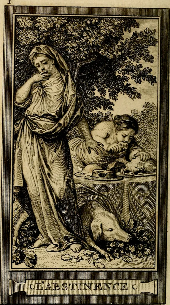 An illustration from Iconologie par figures; ou, Traité complet des allégories, emblêmes, etc. Ouvrage utile aux artistes, aux amateurs, et peuvent servir à l'éducation des jeunes personnes, 1791, leaf 37