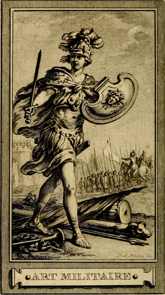 An illustration from Iconologie par figures; ou, Traité complet des allégories, emblêmes, etc. Ouvrage utile aux artistes, aux amateurs, et peuvent servir à l'éducation des jeunes personnes, 1791, leaf 95