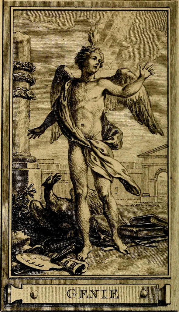 An illustration from Iconologie par figures; ou, Traité complet des allégories, emblêmes, etc. Ouvrage utile aux artistes, aux amateurs, et peuvent servir à l'éducation des jeunes personnes, 1791, leaf 127