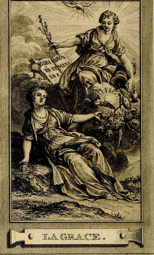An illustration from Iconologie par figures; ou, Traité complet des allégories, emblêmes, etc. Ouvrage utile aux artistes, aux amateurs, et peuvent servir à l'éducation des jeunes personnes, 1791, leaf 159