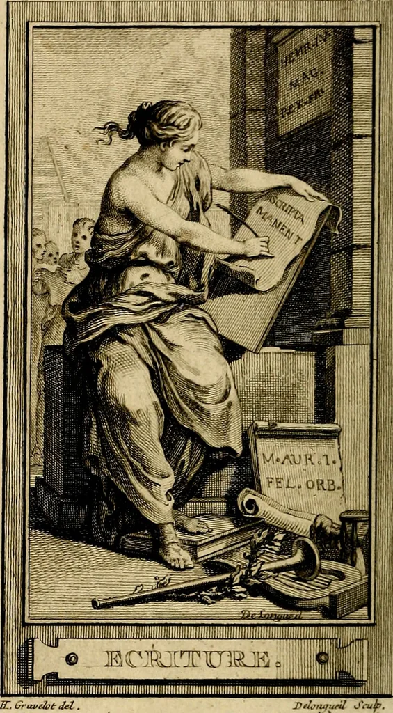 An illustration from Iconologie par figures; ou, Traité complet des allégories, emblêmes, etc. Ouvrage utile aux artistes, aux amateurs, et peuvent servir à l'éducation des jeunes personnes, 1791, leaf 17
