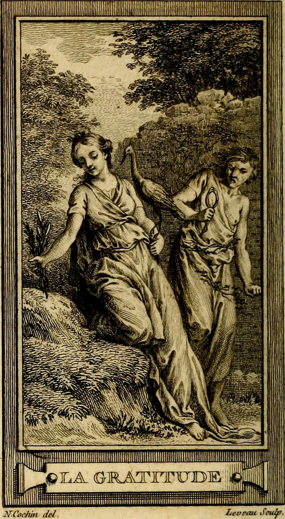 An illustration from Iconologie par figures; ou, Traité complet des allégories, emblêmes, etc. Ouvrage utile aux artistes, aux amateurs, et peuvent servir à l'éducation des jeunes personnes, 1791, leaf 173