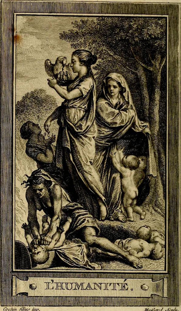An illustration from Iconologie par figures; ou, Traité complet des allégories, emblêmes, etc. Ouvrage utile aux artistes, aux amateurs, et peuvent servir à l'éducation des jeunes personnes, 1791, leaf 197