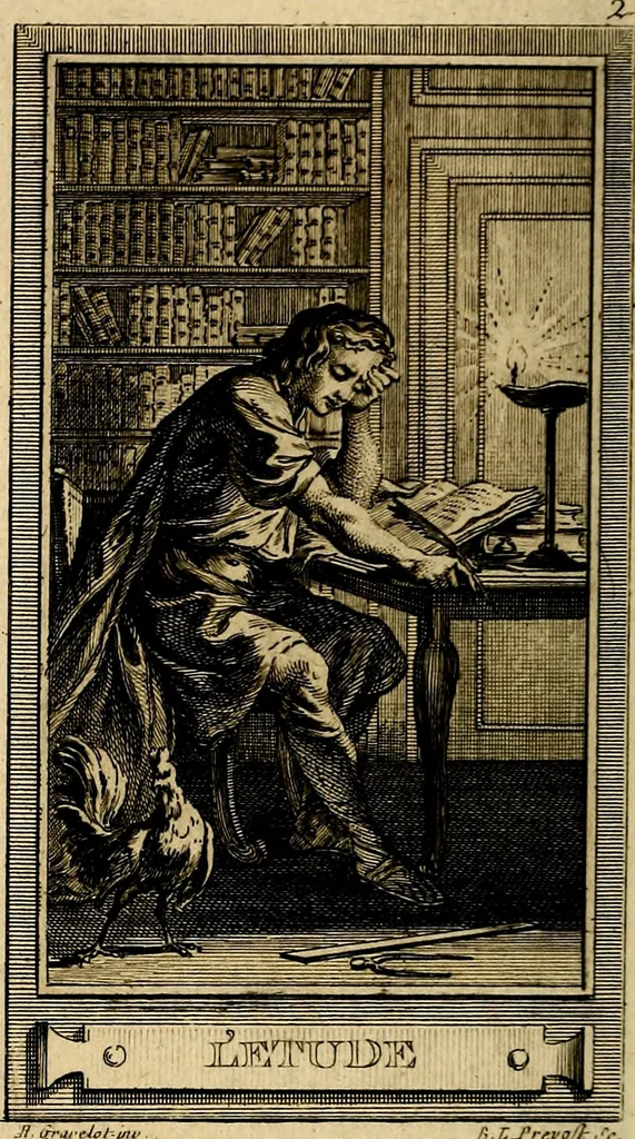 An illustration from Iconologie par figures; ou, Traité complet des allégories, emblêmes, etc. Ouvrage utile aux artistes, aux amateurs, et peuvent servir à l'éducation des jeunes personnes, 1791, leaf 59