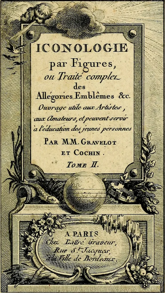 An illustration from Iconologie par figures; ou, Traité complet des allégories, emblêmes, etc. Ouvrage utile aux artistes, aux amateurs, et peuvent servir à l'éducation des jeunes personnes, 1791, leaf 6