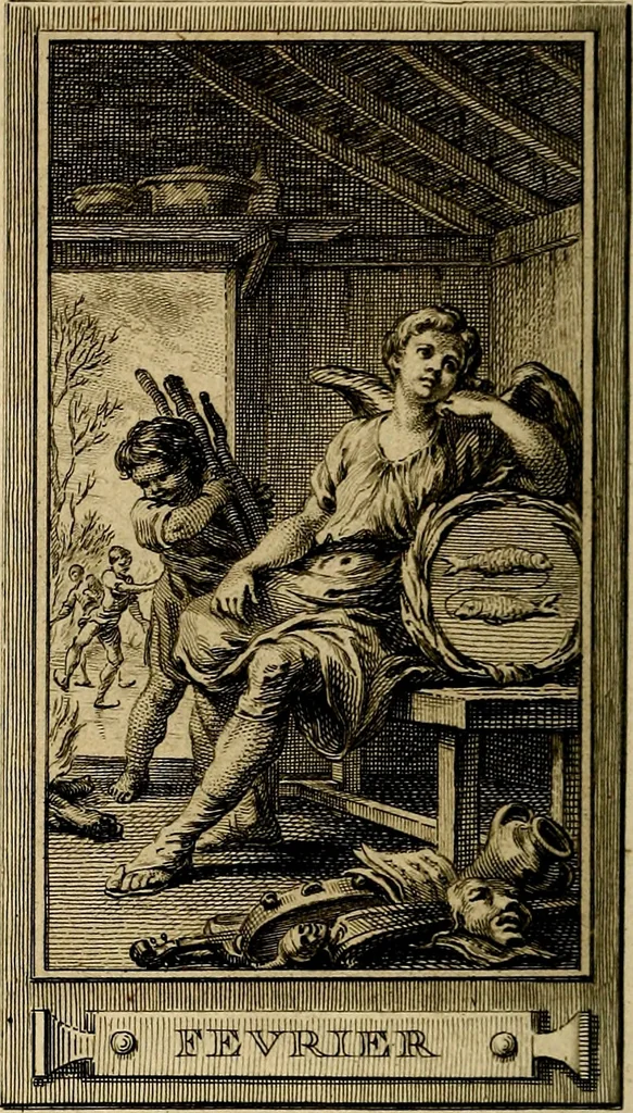 An illustration from Iconologie par figures; ou, Traité complet des allégories, emblêmes, etc. Ouvrage utile aux artistes, aux amateurs, et peuvent servir à l'éducation des jeunes personnes, 1791, leaf 87