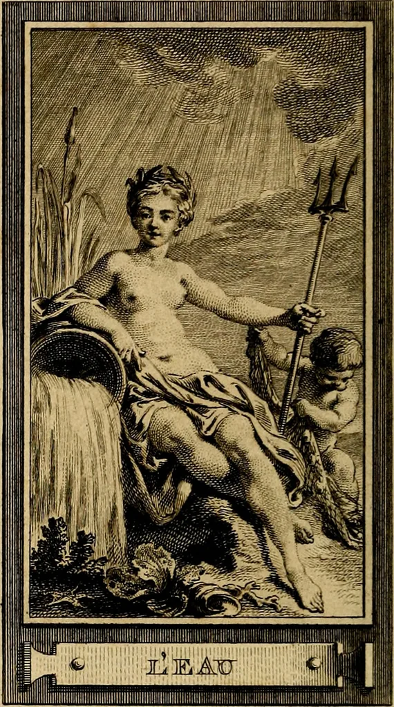 An illustration from Iconologie par figures; ou, Traité complet des allégories, emblêmes, etc. Ouvrage utile aux artistes, aux amateurs, et peuvent servir à l'éducation des jeunes personnes, 1791, leaf 9