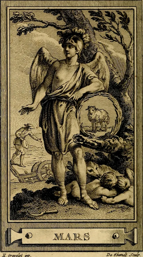 An illustration from Iconologie par figures; ou, Traité complet des allégories, emblêmes, etc. Ouvrage utile aux artistes, aux amateurs, et peuvent servir à l'éducation des jeunes personnes, 1791, leaf 107