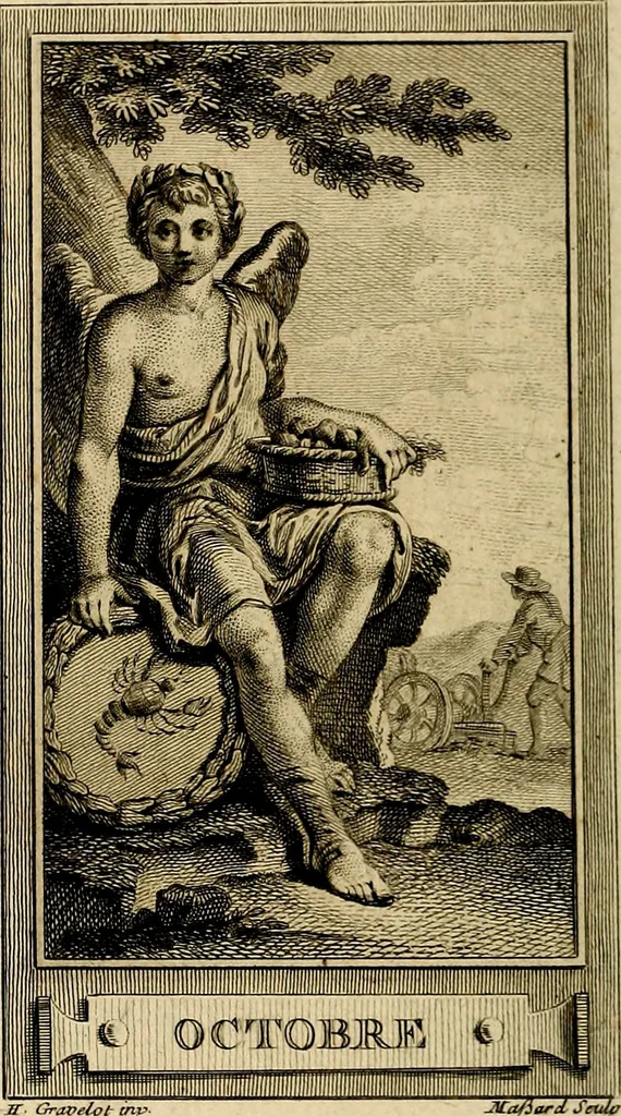 An illustration from Iconologie par figures; ou, Traité complet des allégories, emblêmes, etc. Ouvrage utile aux artistes, aux amateurs, et peuvent servir à l'éducation des jeunes personnes, 1791, leaf 185