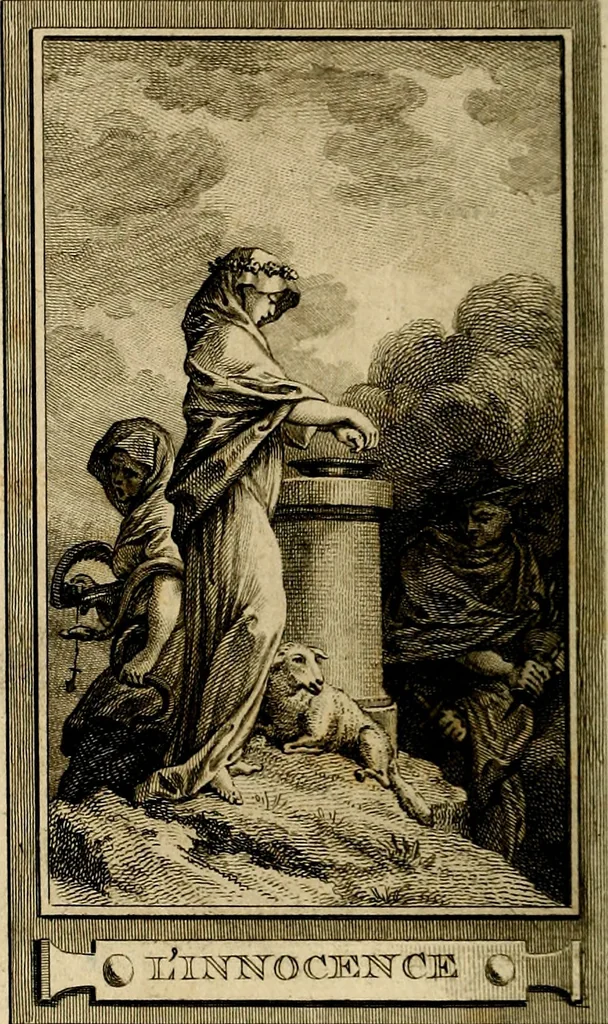 An illustration from Iconologie par figures; ou, Traité complet des allégories, emblêmes, etc. Ouvrage utile aux artistes, aux amateurs, et peuvent servir à l'éducation des jeunes personnes, 1791, leaf 35