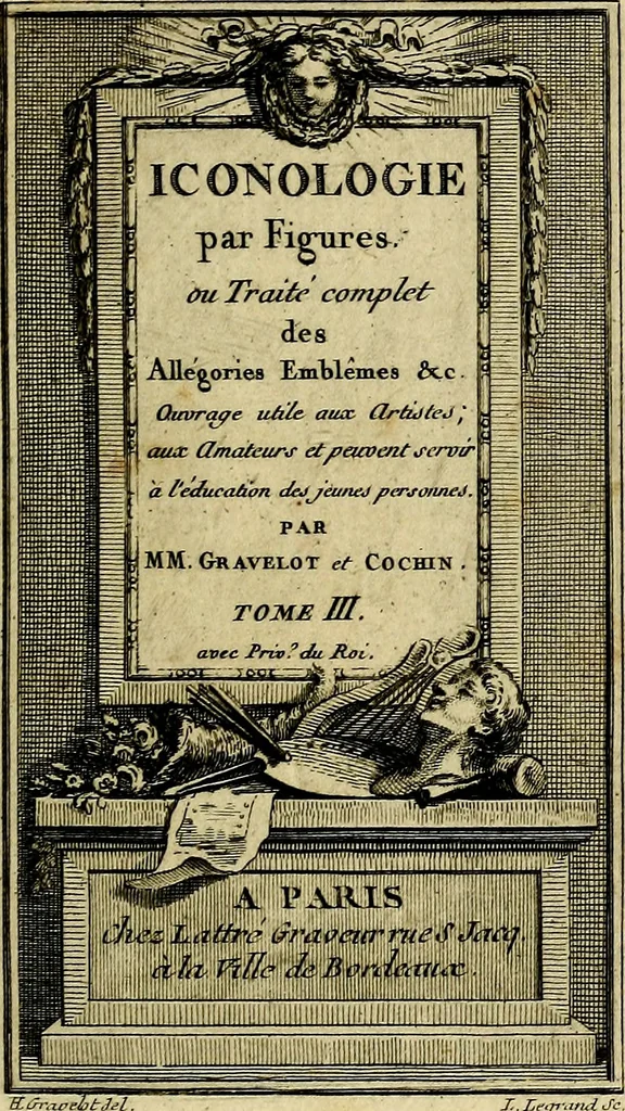 An illustration from Iconologie par figures; ou, Traité complet des allégories, emblêmes, etc. Ouvrage utile aux artistes, aux amateurs, et peuvent servir à l'éducation des jeunes personnes, 1791, leaf 6