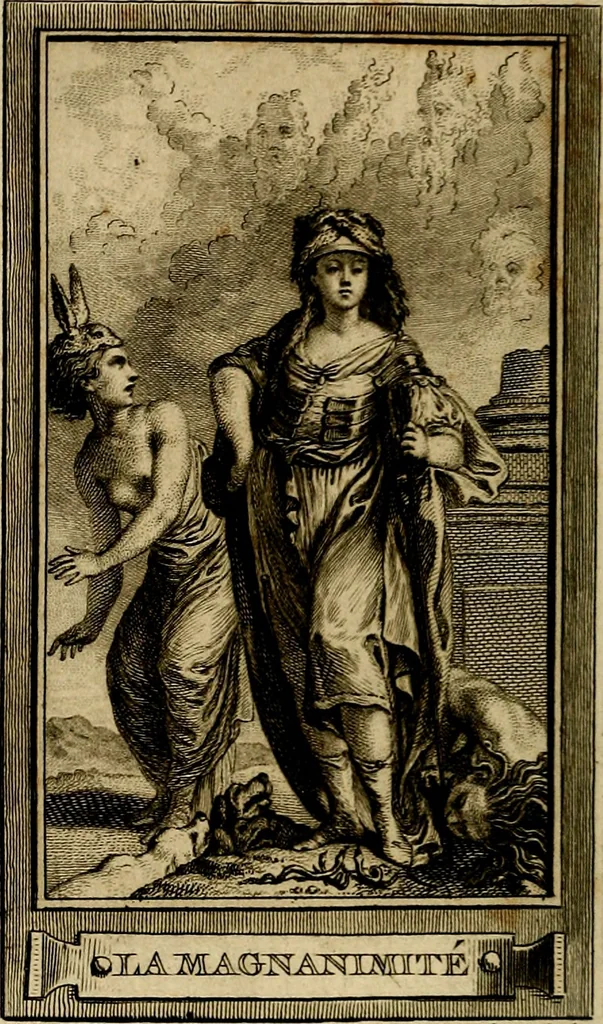 An illustration from Iconologie par figures; ou, Traité complet des allégories, emblêmes, etc. Ouvrage utile aux artistes, aux amateurs, et peuvent servir à l'éducation des jeunes personnes, 1791, leaf 95
