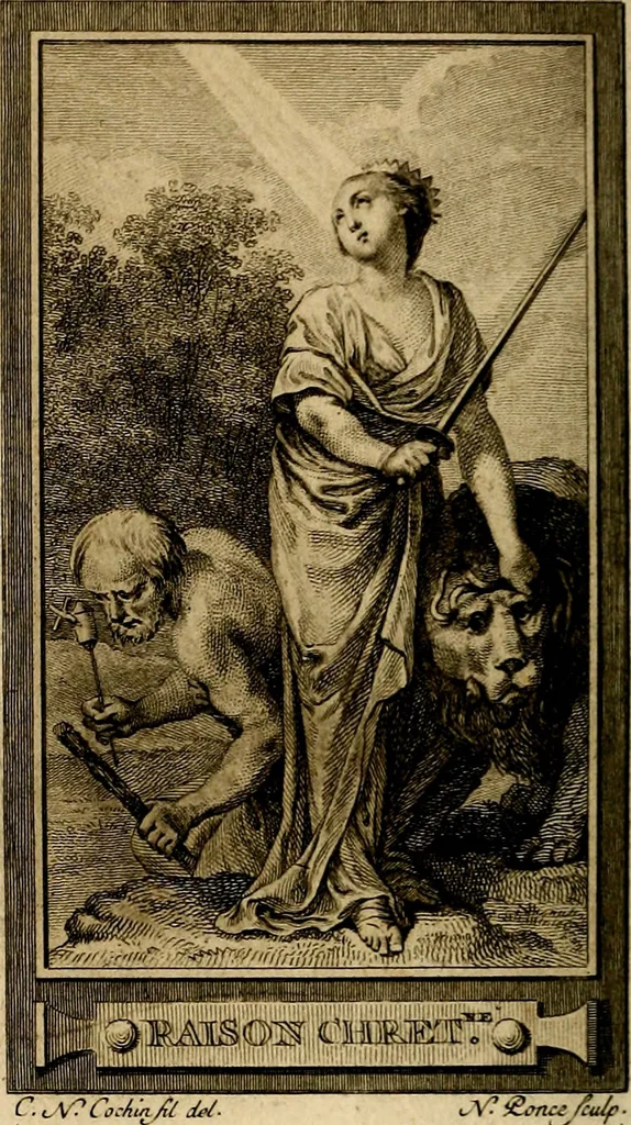An illustration from Iconologie par figures; ou, Traité complet des allégories, emblêmes, etc. Ouvrage utile aux artistes, aux amateurs, et peuvent servir à l'éducation des jeunes personnes, 1791, leaf 103