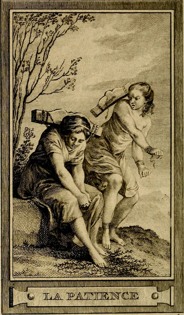 An illustration from Iconologie par figures; ou, Traité complet des allégories, emblêmes, etc. Ouvrage utile aux artistes, aux amateurs, et peuvent servir à l'éducation des jeunes personnes, 1791, leaf 17