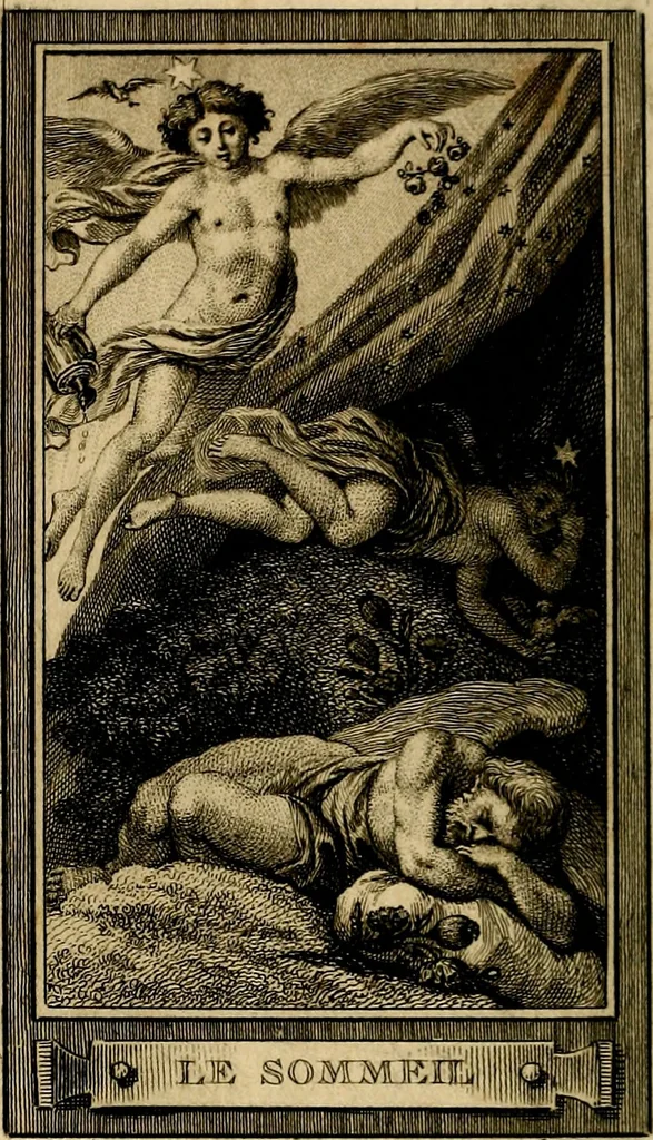 An illustration from Iconologie par figures; ou, Traité complet des allégories, emblêmes, etc. Ouvrage utile aux artistes, aux amateurs, et peuvent servir à l'éducation des jeunes personnes, 1791, leaf 193