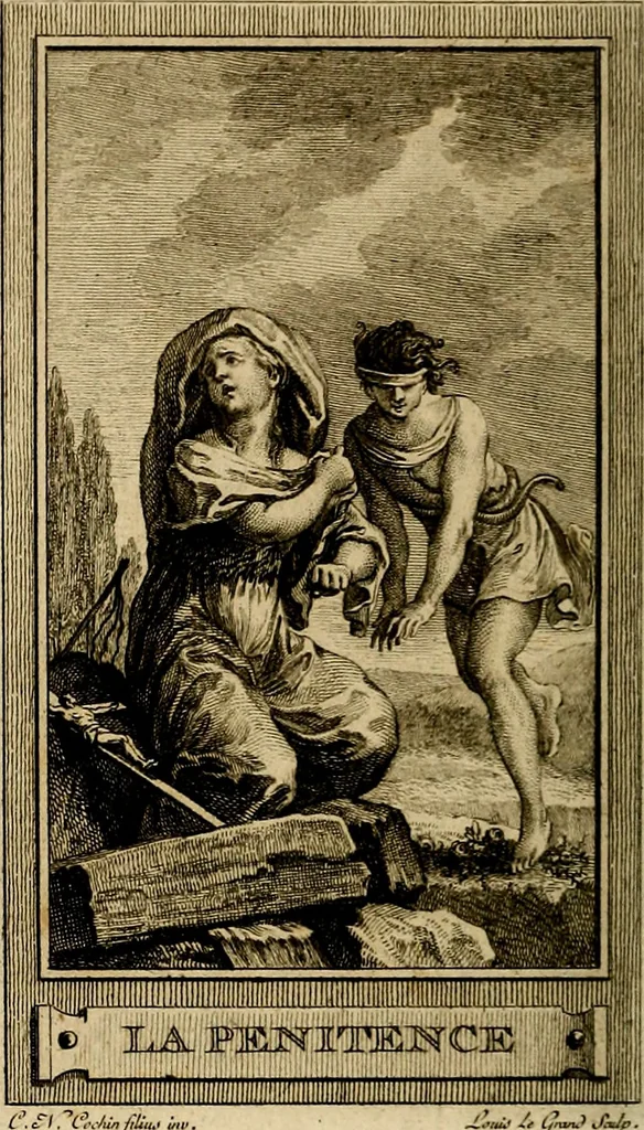 An illustration from Iconologie par figures; ou, Traité complet des allégories, emblêmes, etc. Ouvrage utile aux artistes, aux amateurs, et peuvent servir à l'éducation des jeunes personnes, 1791, leaf 25