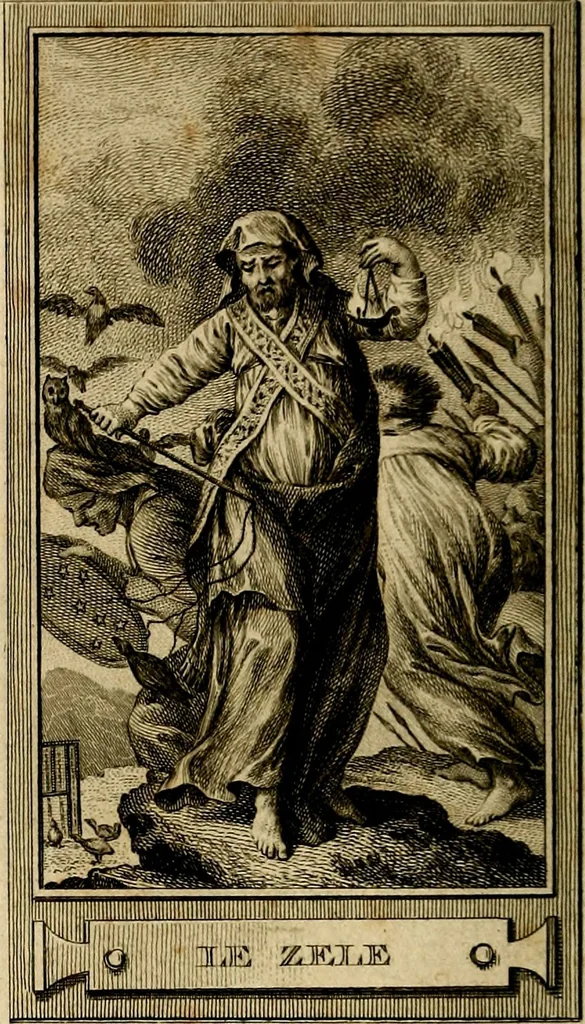 An illustration from Iconologie par figures; ou, Traité complet des allégories, emblêmes, etc. Ouvrage utile aux artistes, aux amateurs, et peuvent servir à l'éducation des jeunes personnes, 1791, leaf 257