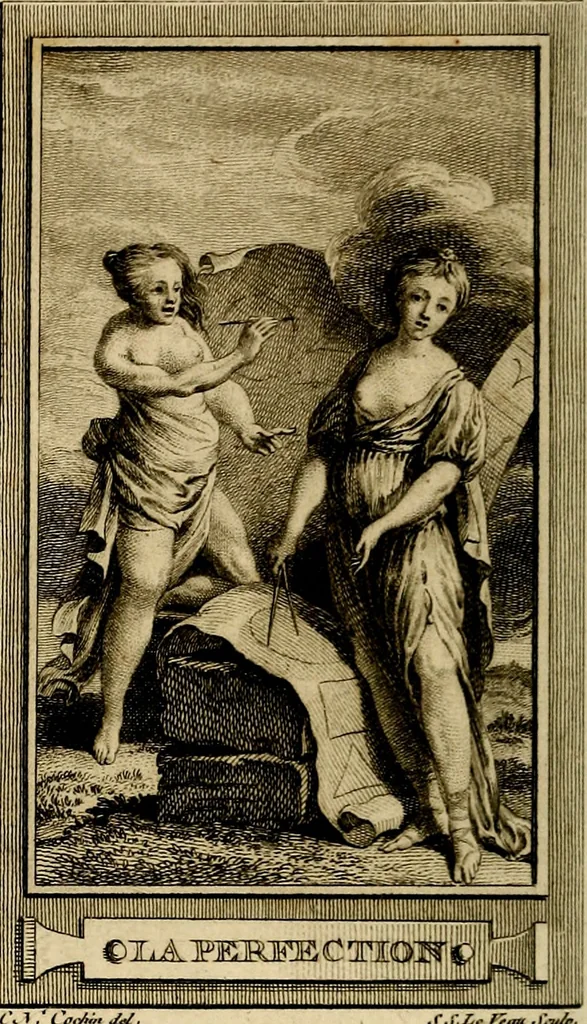 An illustration from Iconologie par figures; ou, Traité complet des allégories, emblêmes, etc. Ouvrage utile aux artistes, aux amateurs, et peuvent servir à l'éducation des jeunes personnes, 1791, leaf 33