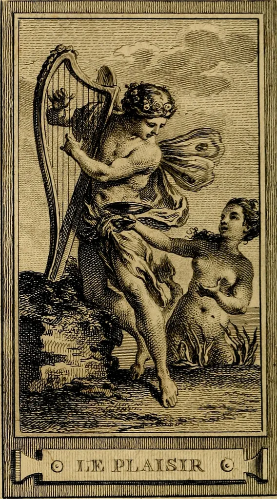 An illustration from Iconologie par figures; ou, Traité complet des allégories, emblêmes, etc. Ouvrage utile aux artistes, aux amateurs, et peuvent servir à l'éducation des jeunes personnes, 1791, leaf 53