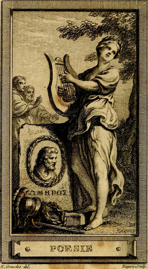 An illustration from Iconologie par figures; ou, Traité complet des allégories, emblêmes, etc. Ouvrage utile aux artistes, aux amateurs, et peuvent servir à l'éducation des jeunes personnes, 1791, leaf 57
