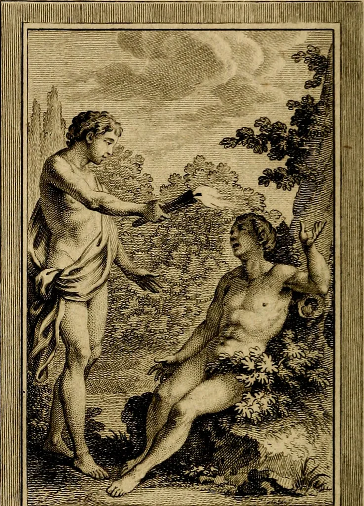 An illustration from Iconologie par figures; ou, Traité complet des allégories, emblêmes, etc. Ouvrage utile aux artistes, aux amateurs, et peuvent servir à l'éducation des jeunes personnes, 1791, leaf 73