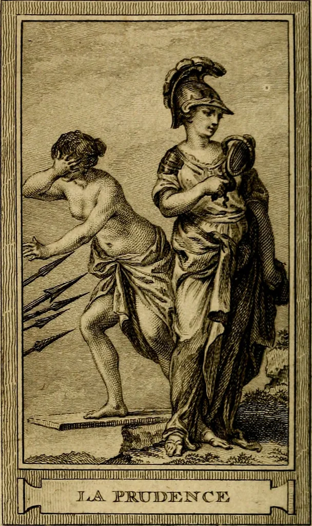 An illustration from Iconologie par figures; ou, Traité complet des allégories, emblêmes, etc. Ouvrage utile aux artistes, aux amateurs, et peuvent servir à l'éducation des jeunes personnes, 1791, leaf 87
