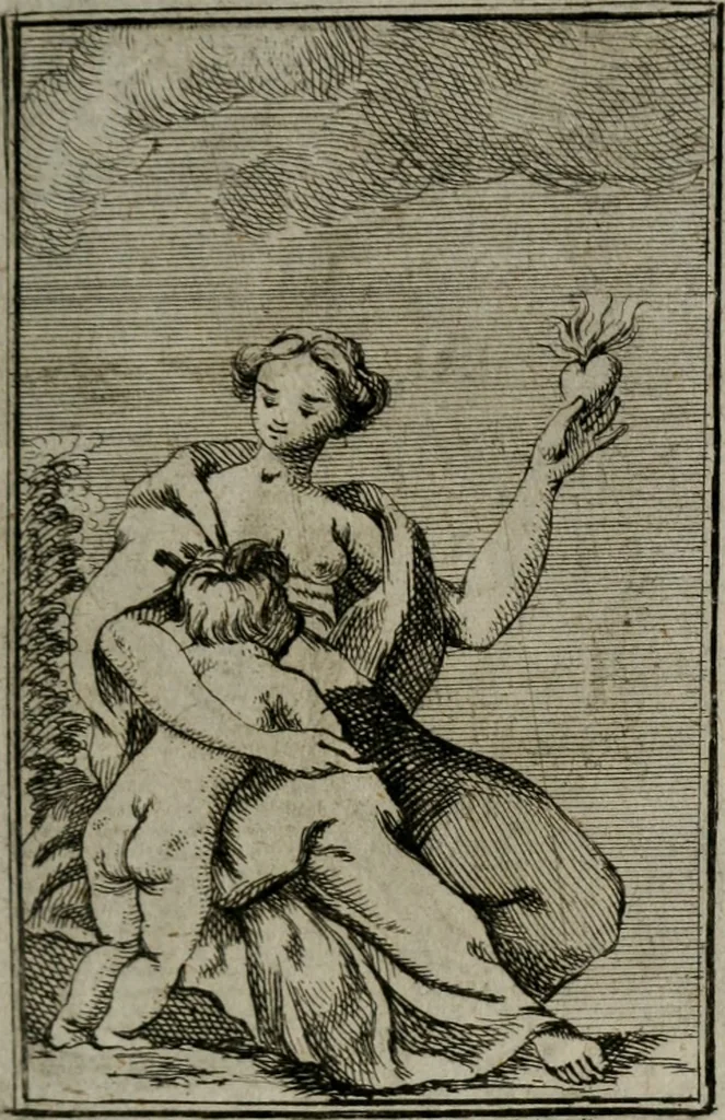 An illustration from Iconologie tirée de divers auteurs. Ouvrage utile aux gens de lettres, aux poëtes, aux artistes, & généralement à tous les amateurs des beaux-arts, 1766, leaf 104