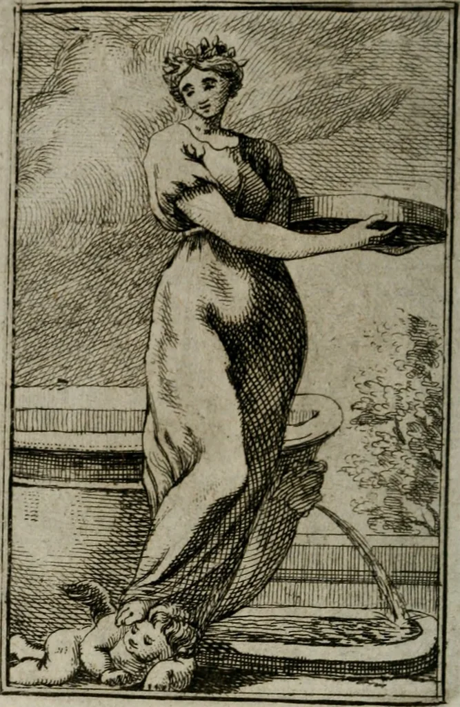 An illustration from Iconologie tirée de divers auteurs. Ouvrage utile aux gens de lettres, aux poëtes, aux artistes, & généralement à tous les amateurs des beaux-arts, 1766, leaf 105
