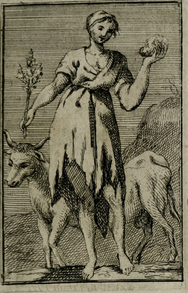 An illustration from Iconologie tirée de divers auteurs. Ouvrage utile aux gens de lettres, aux poëtes, aux artistes, & généralement à tous les amateurs des beaux-arts, 1766, leaf 108