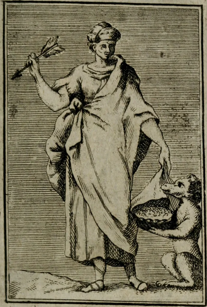 An illustration from Iconologie tirée de divers auteurs. Ouvrage utile aux gens de lettres, aux poëtes, aux artistes, & généralement à tous les amateurs des beaux-arts, 1766, leaf 114