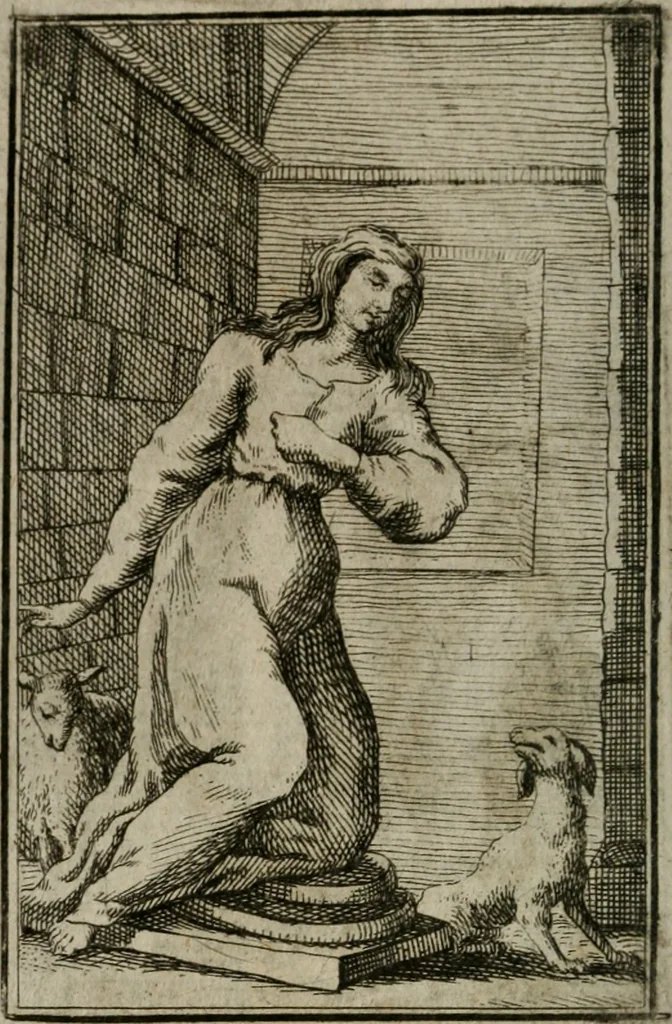 An illustration from Iconologie tirée de divers auteurs. Ouvrage utile aux gens de lettres, aux poëtes, aux artistes, & généralement à tous les amateurs des beaux-arts, 1766, leaf 125