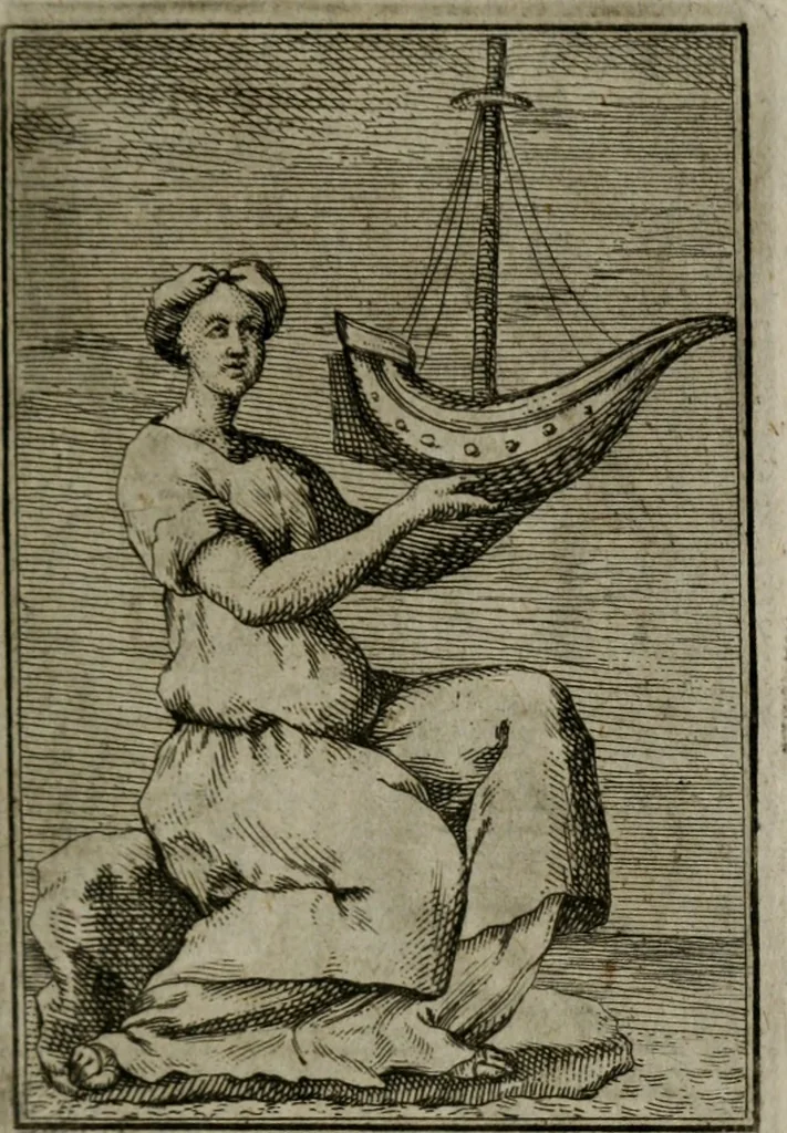 An illustration from Iconologie tirée de divers auteurs. Ouvrage utile aux gens de lettres, aux poëtes, aux artistes, & généralement à tous les amateurs des beaux-arts, 1766, leaf 126