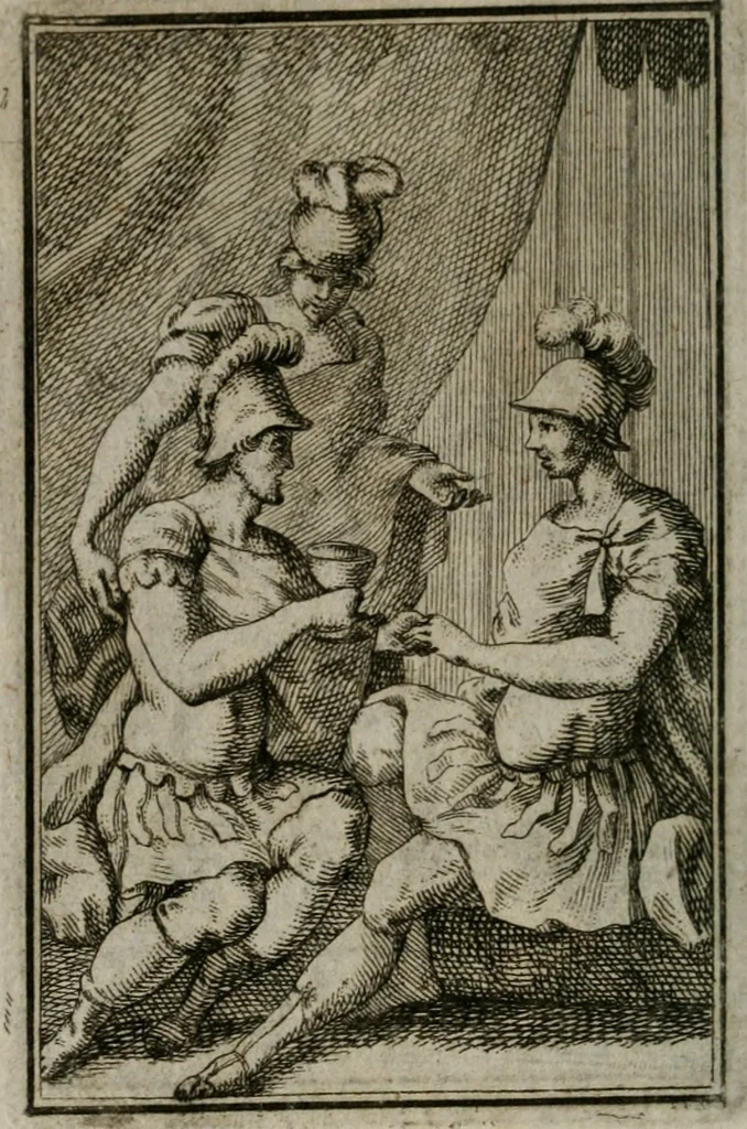 An illustration from Iconologie tirée de divers auteurs. Ouvrage utile aux gens de lettres, aux poëtes, aux artistes, & généralement à tous les amateurs des beaux-arts, 1766, leaf 127