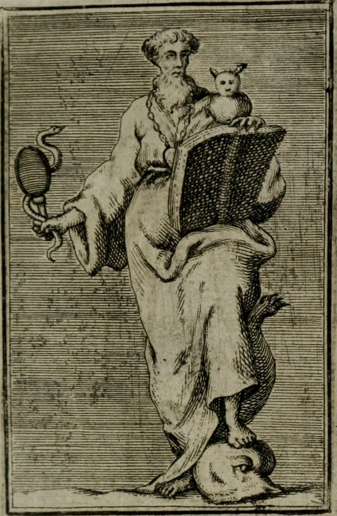 An illustration from Iconologie tirée de divers auteurs. Ouvrage utile aux gens de lettres, aux poëtes, aux artistes, & généralement à tous les amateurs des beaux-arts, 1766, leaf 132