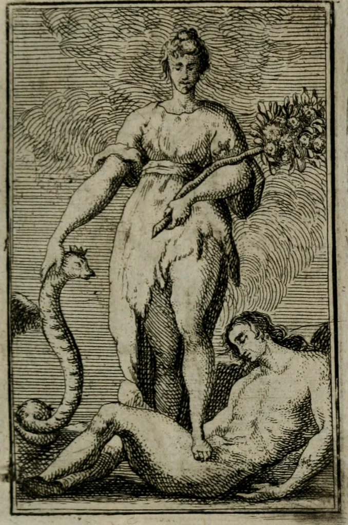 An illustration from Iconologie tirée de divers auteurs. Ouvrage utile aux gens de lettres, aux poëtes, aux artistes, & généralement à tous les amateurs des beaux-arts, 1766, leaf 136