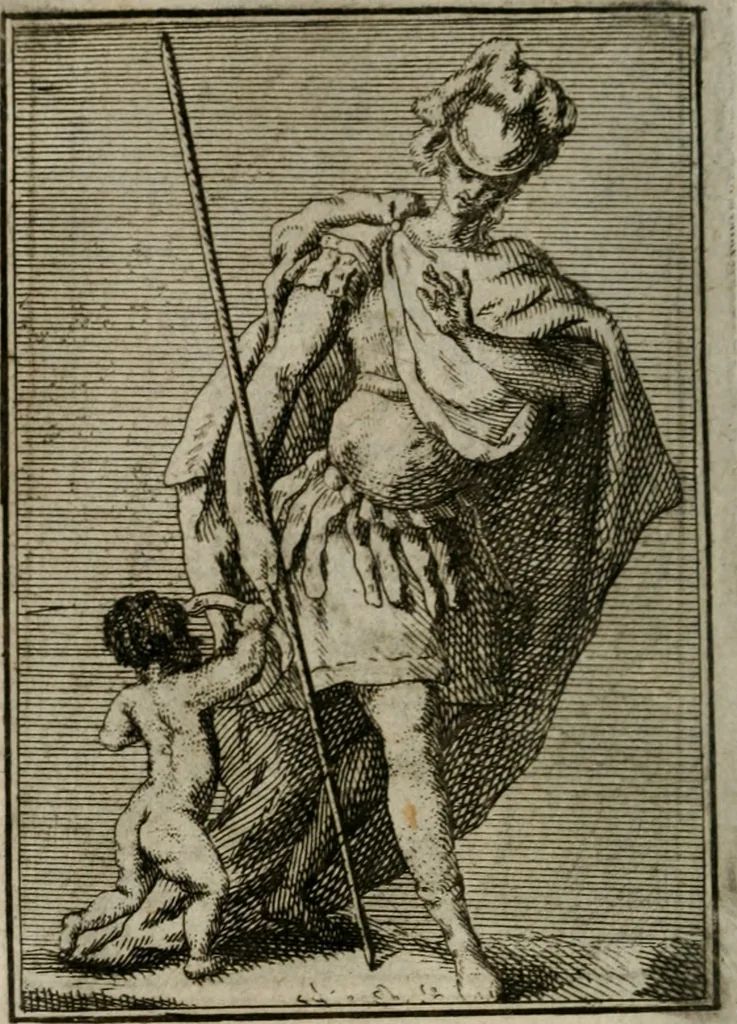 An illustration from Iconologie tirée de divers auteurs. Ouvrage utile aux gens de lettres, aux poëtes, aux artistes, & généralement à tous les amateurs des beaux-arts, 1766, leaf 139