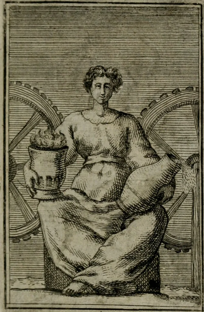 An illustration from Iconologie tirée de divers auteurs. Ouvrage utile aux gens de lettres, aux poëtes, aux artistes, & généralement à tous les amateurs des beaux-arts, 1766, leaf 140