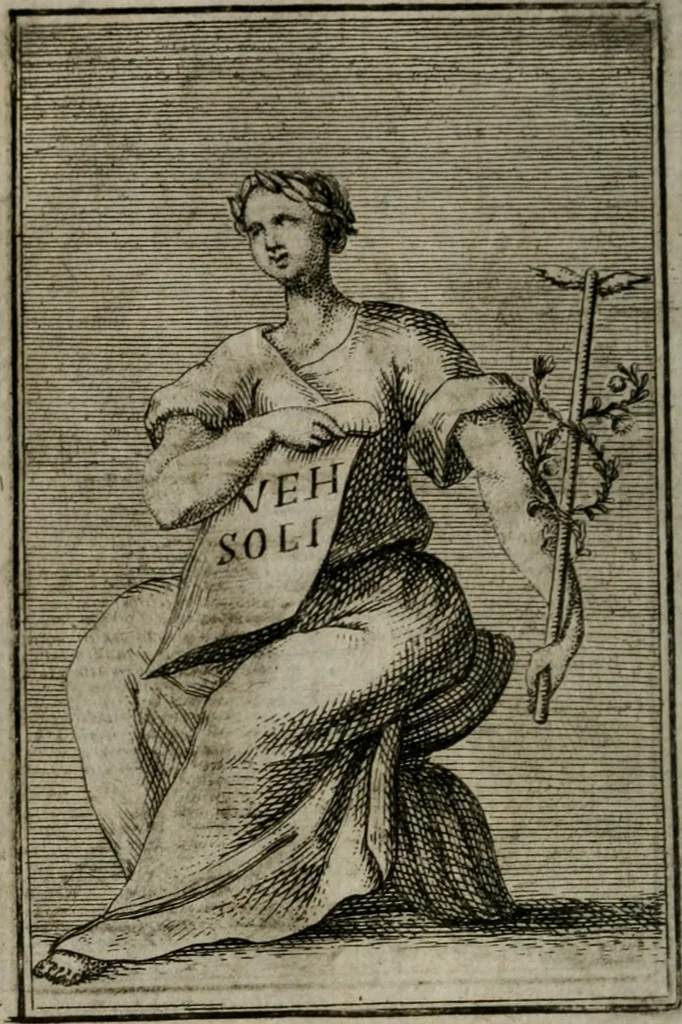An illustration from Iconologie tirée de divers auteurs. Ouvrage utile aux gens de lettres, aux poëtes, aux artistes, & généralement à tous les amateurs des beaux-arts, 1766, leaf 143