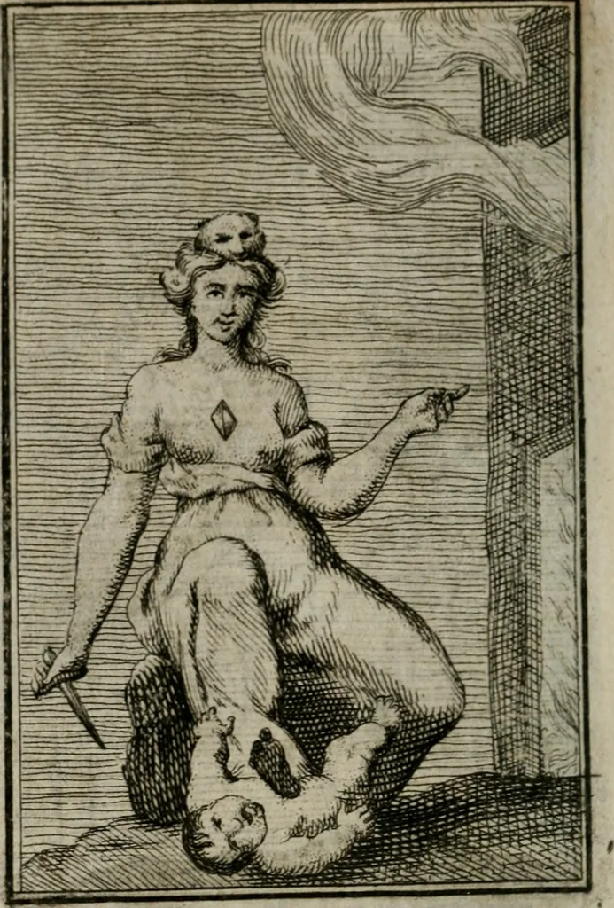 An illustration from Iconologie tirée de divers auteurs. Ouvrage utile aux gens de lettres, aux poëtes, aux artistes, & généralement à tous les amateurs des beaux-arts, 1766, leaf 157